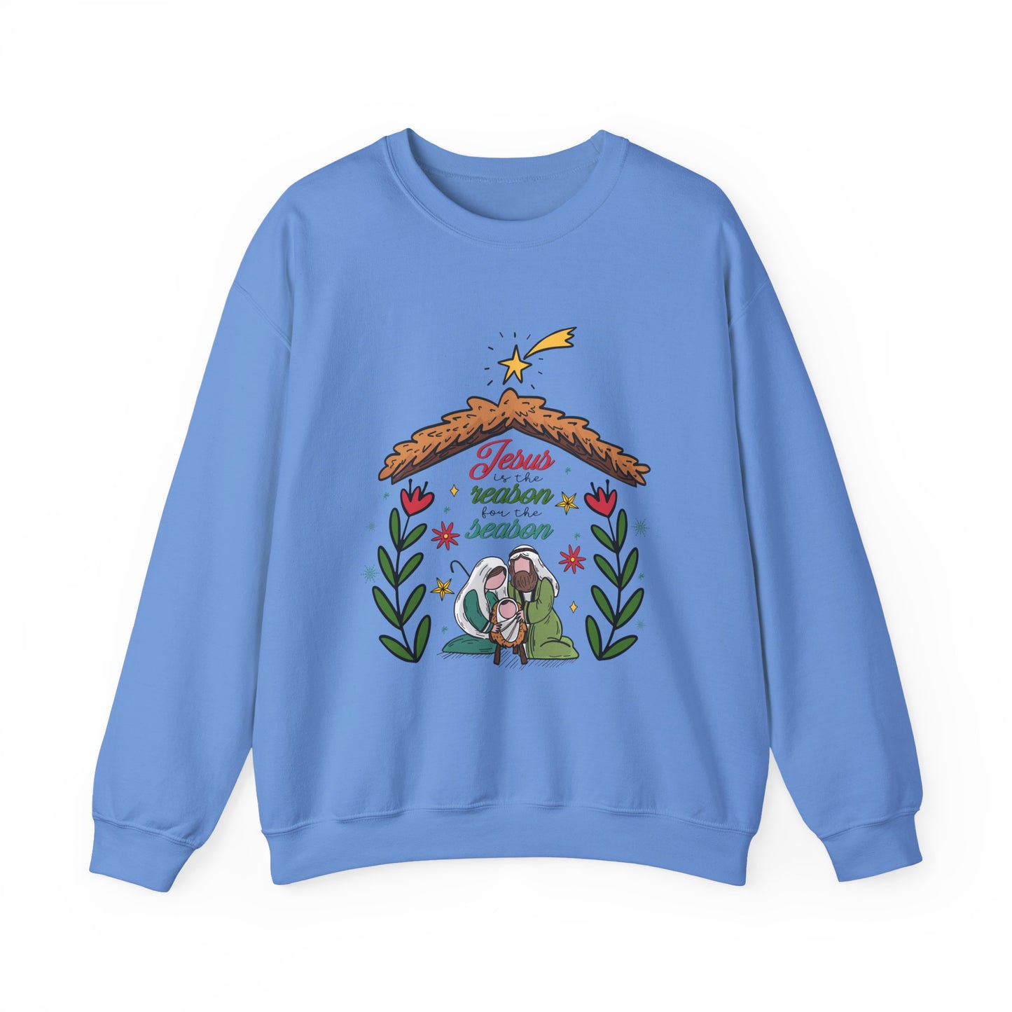 Jesus Is The Reason For The Season Christmas Crewneck Sweatshirt