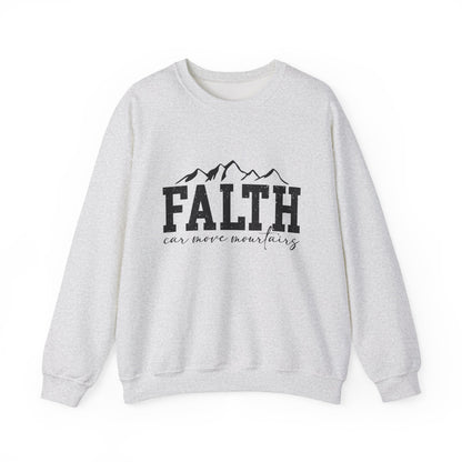 "FAITH Can Move Mountains" Motivational Crewneck Sweatshirt