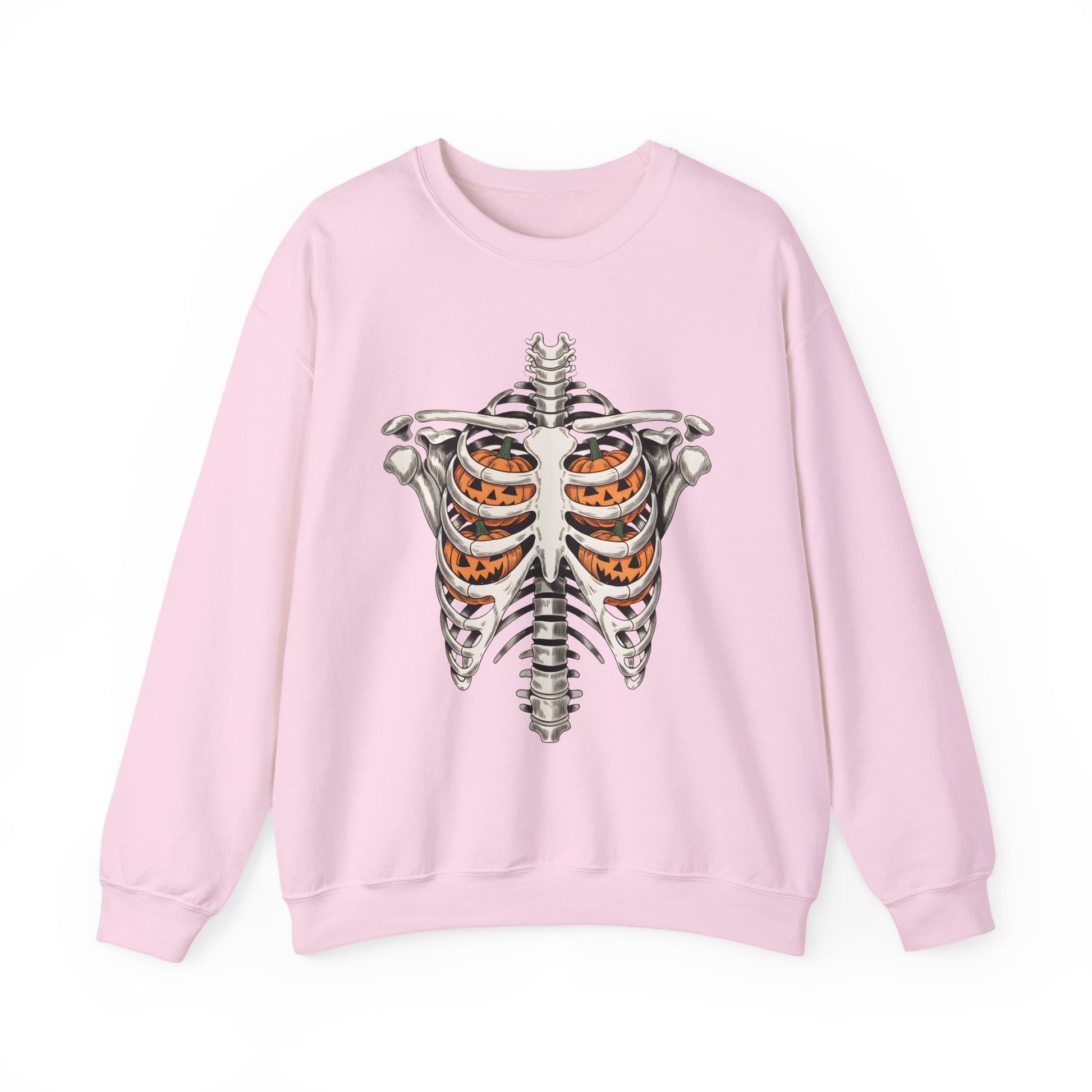 Skeletal Pumpkin Halloween Crewneck Sweatshirt - Samberule