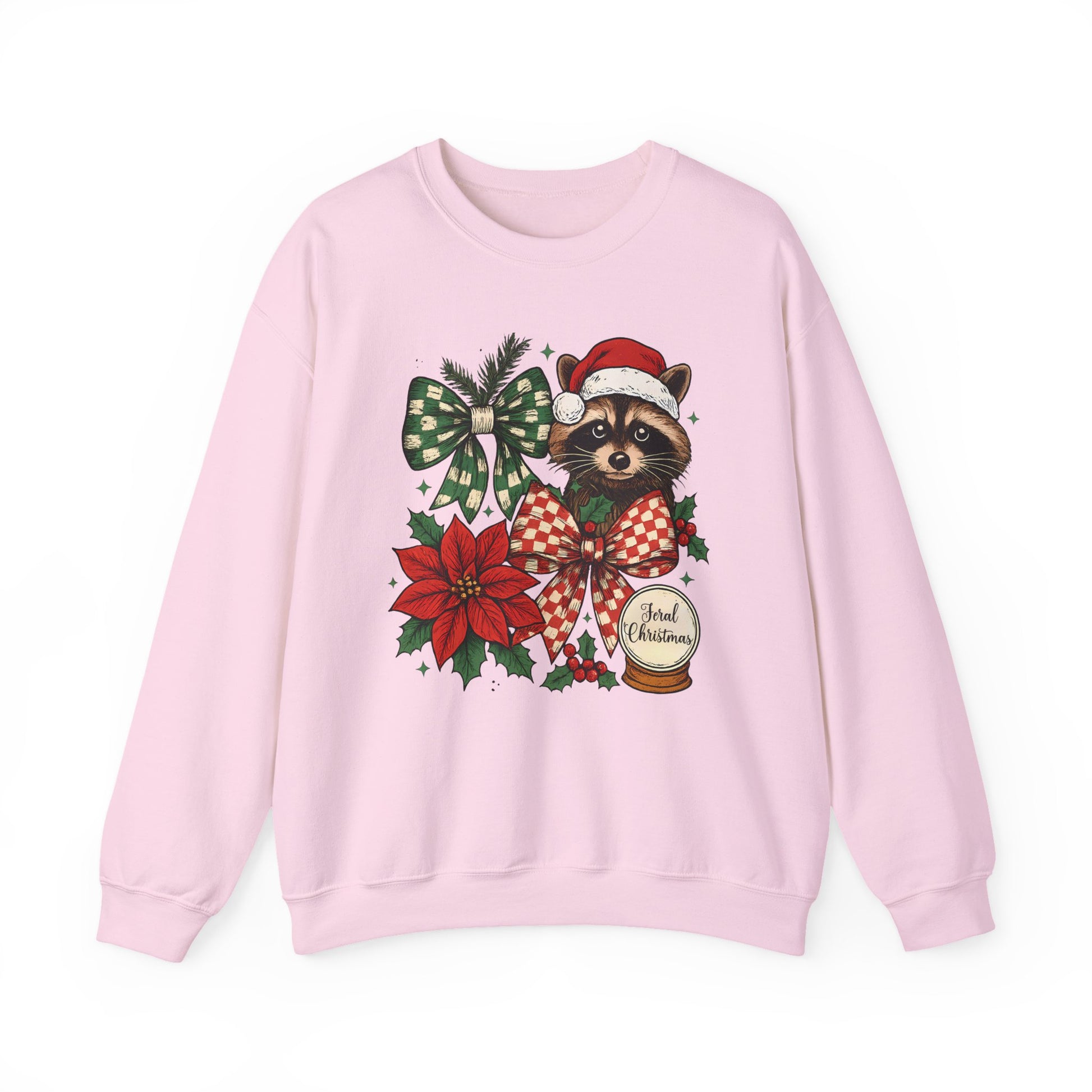 Festive Raccoon Christmas Crewneck Sweatshirt - Samberule