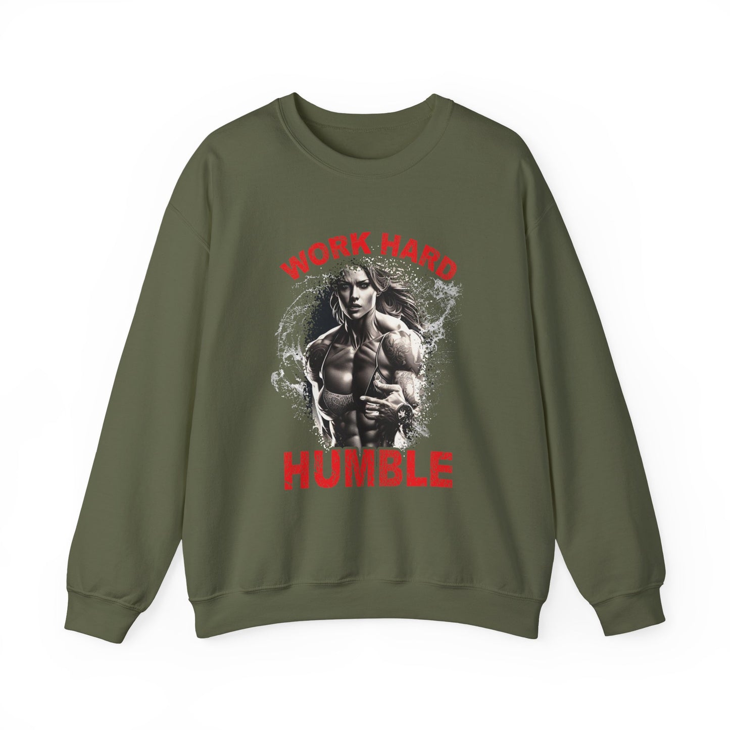 Work Hard & Humble Gym Crewneck Sweatshirt