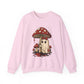 Cozy Mushroom Ghost Halloween Crewneck Sweatshirt - Samberule