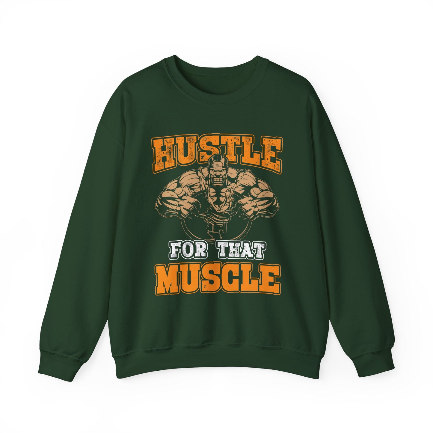 Hustle For That Muscle Gym Crewneck Sweatshirt