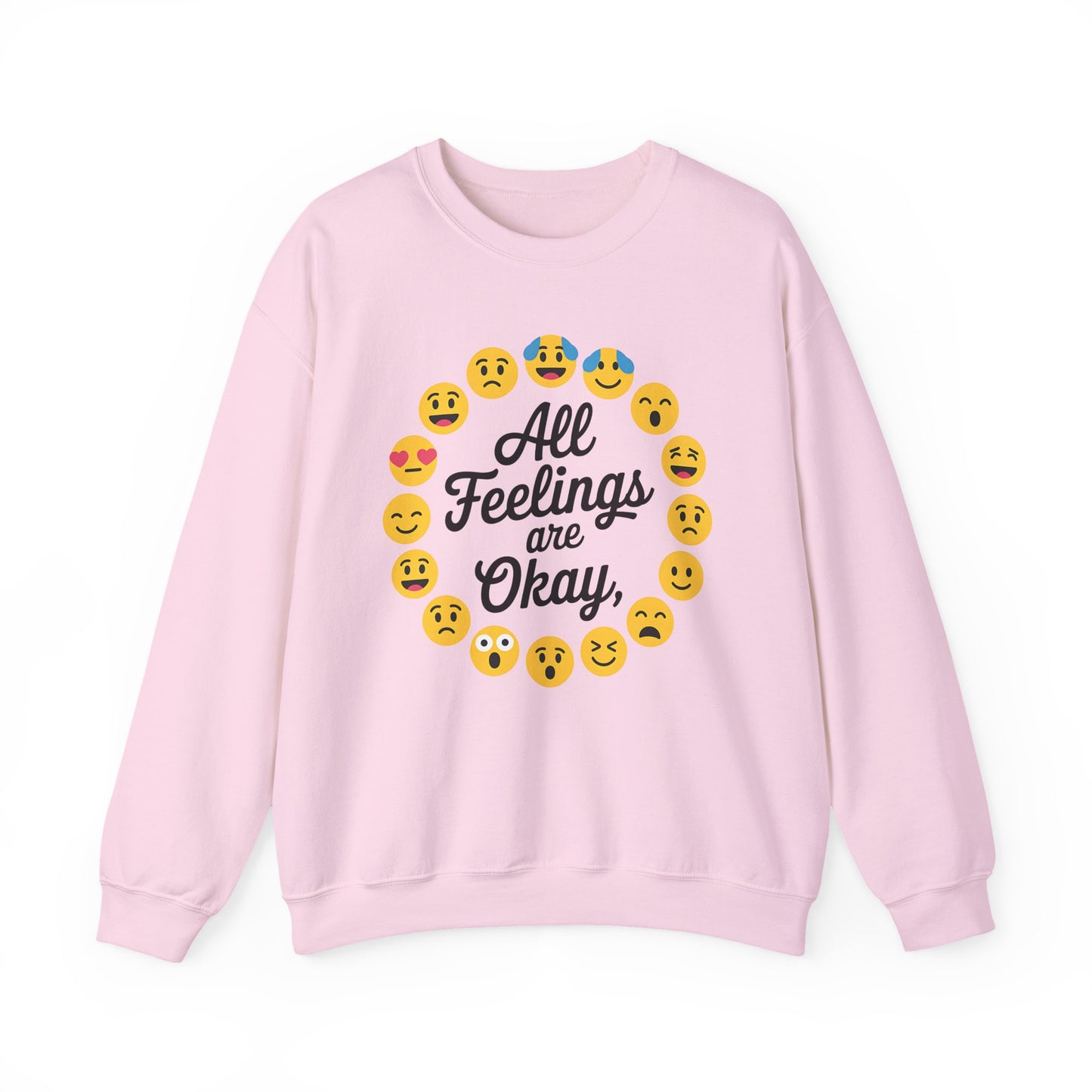 All Feelings Are Okay Mental Health Crewneck Sweatshirt