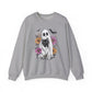 Halloween Ghost Cat Halloween Crewneck Sweatshirt - Samberule