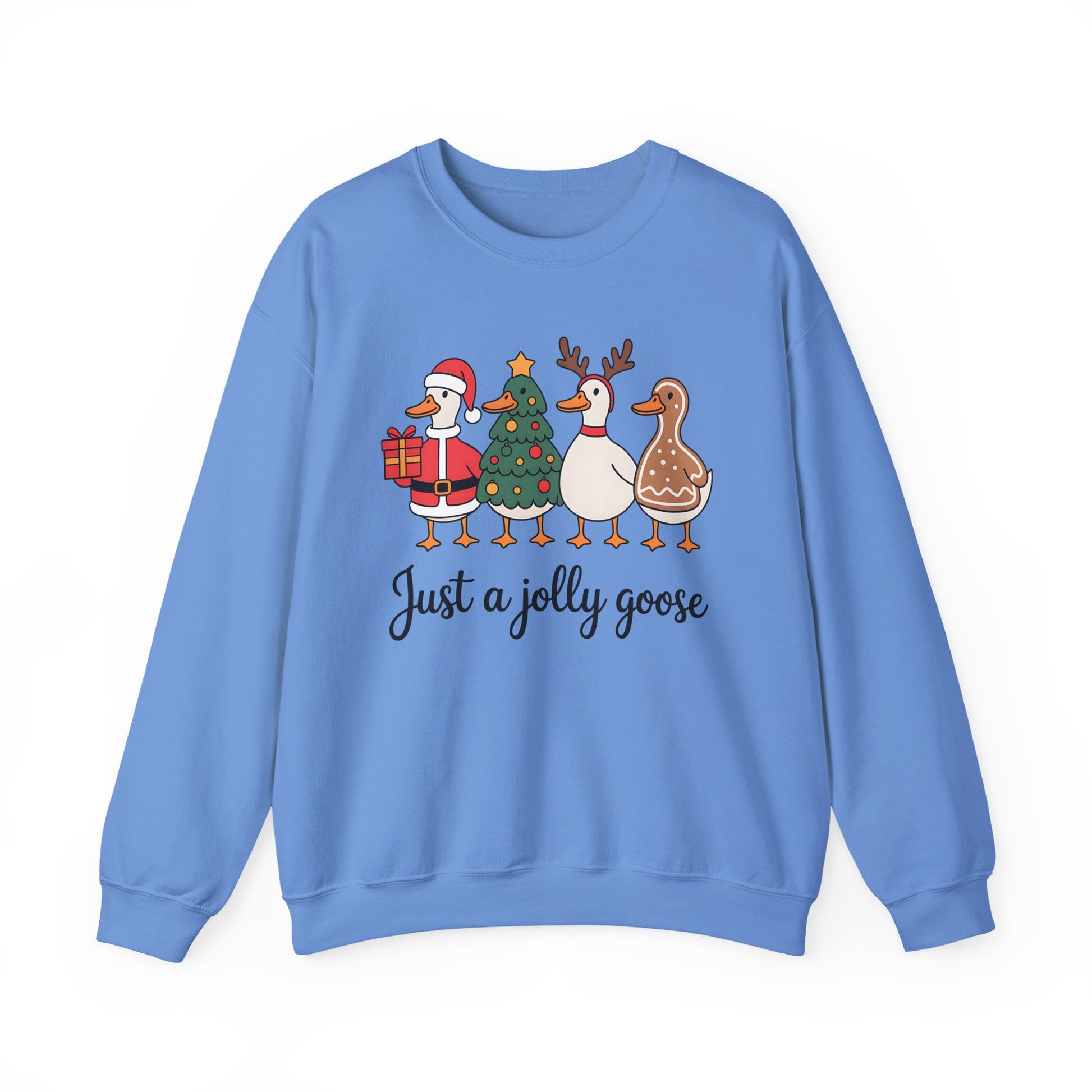 Just a Jolly Goose Christmas Crewneck Sweatshirt - Samberule