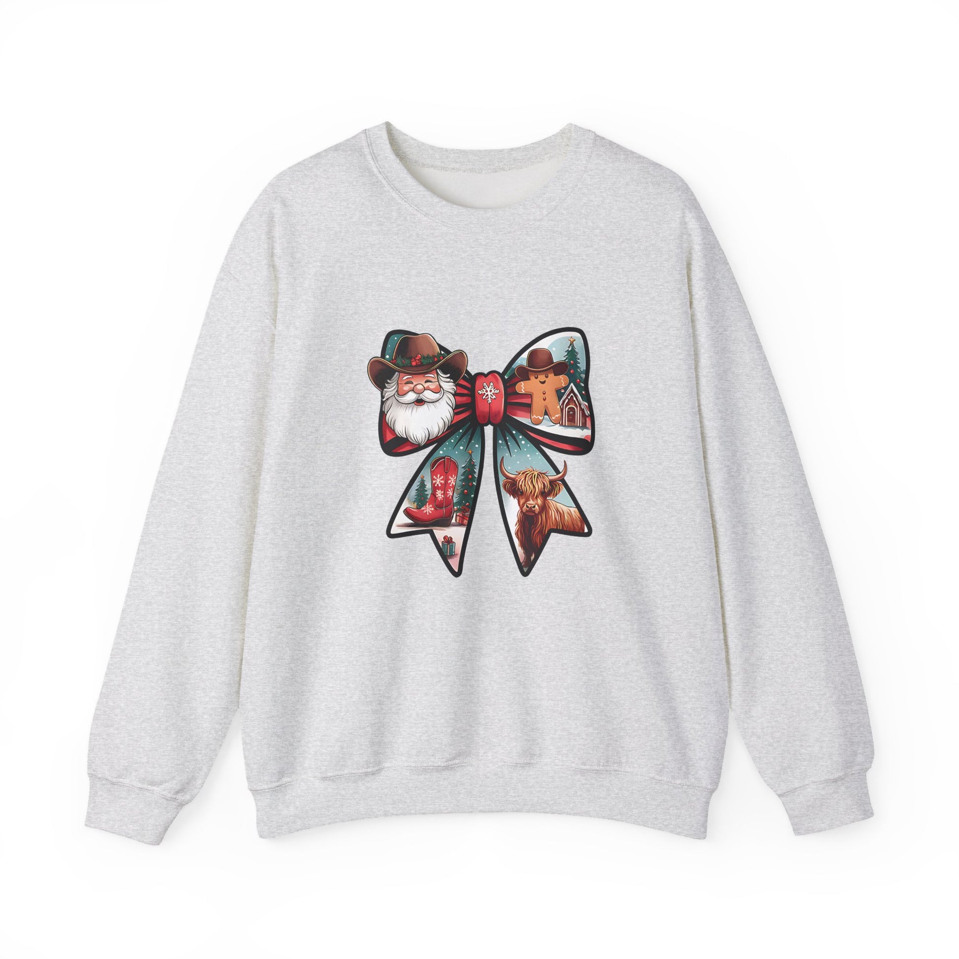 Santa Bow Christmas Crewneck Sweatshirt - Samberule