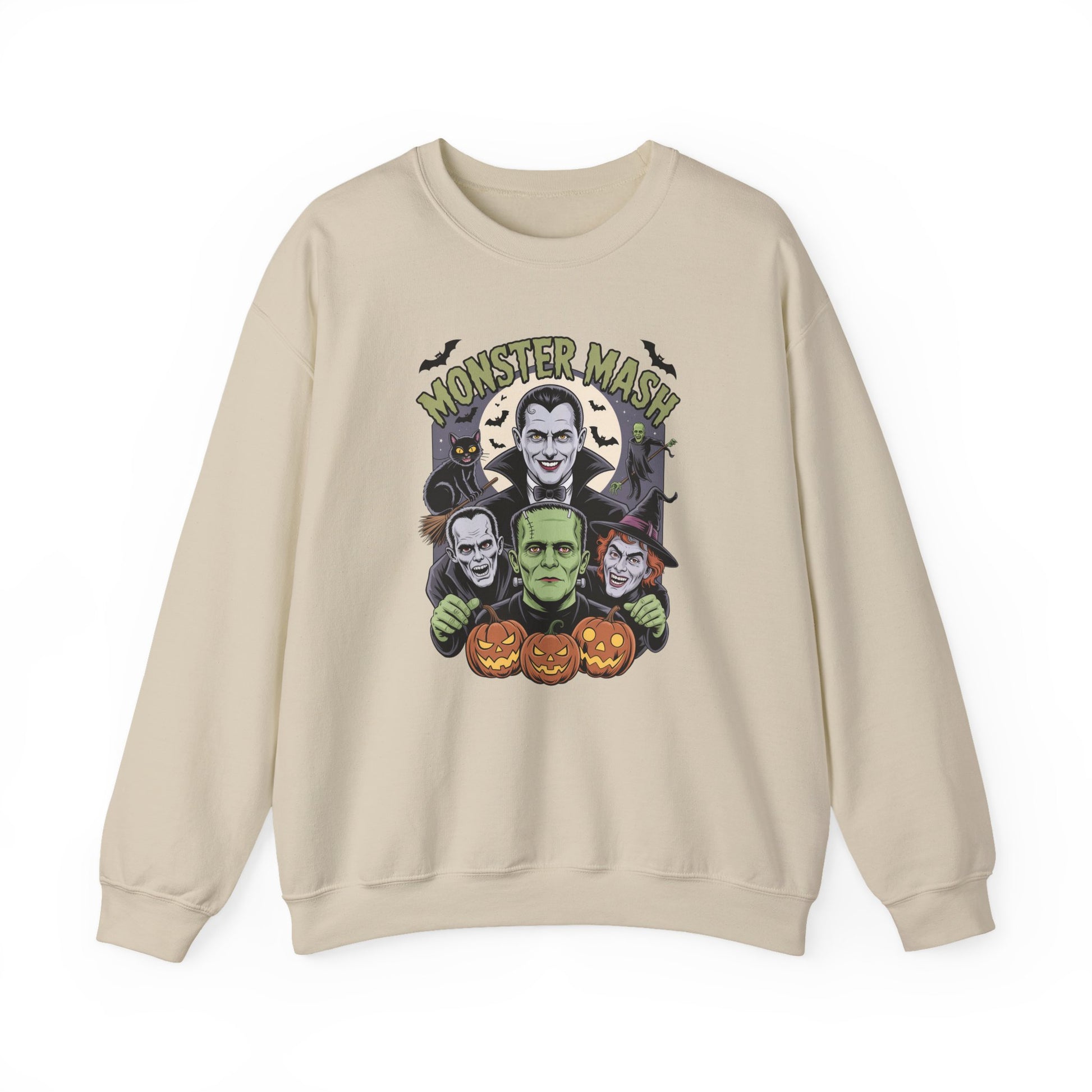 Retro Monster Mash Halloween Crewneck Sweatshirt - Samberule