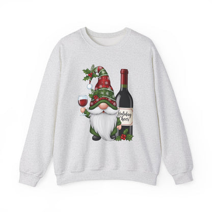 Holiday Gnome Cheer Christmas Crewneck Sweatshirt