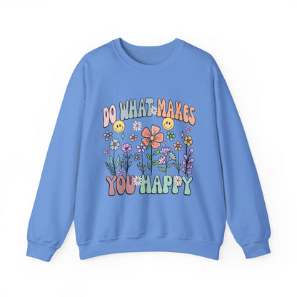 Do What Makes You Happy Mental Health Crewneck Sweatshirt