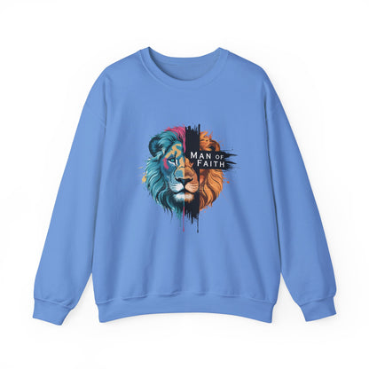 Men Of Faith Bold Lion Faith Crewneck Sweatshirt