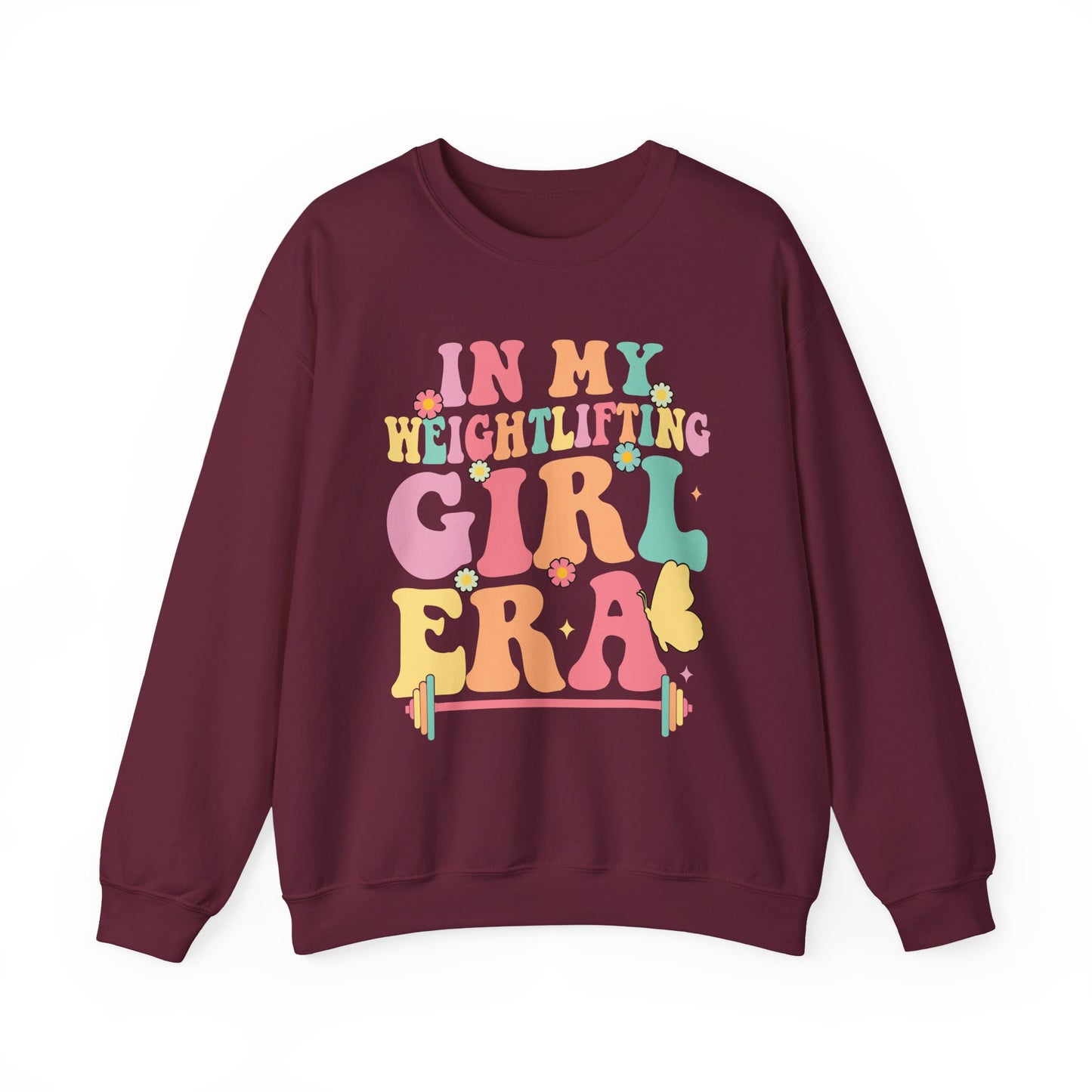 "In My Weightlifting Girl Era" Gym Crewneck Sweatshirt