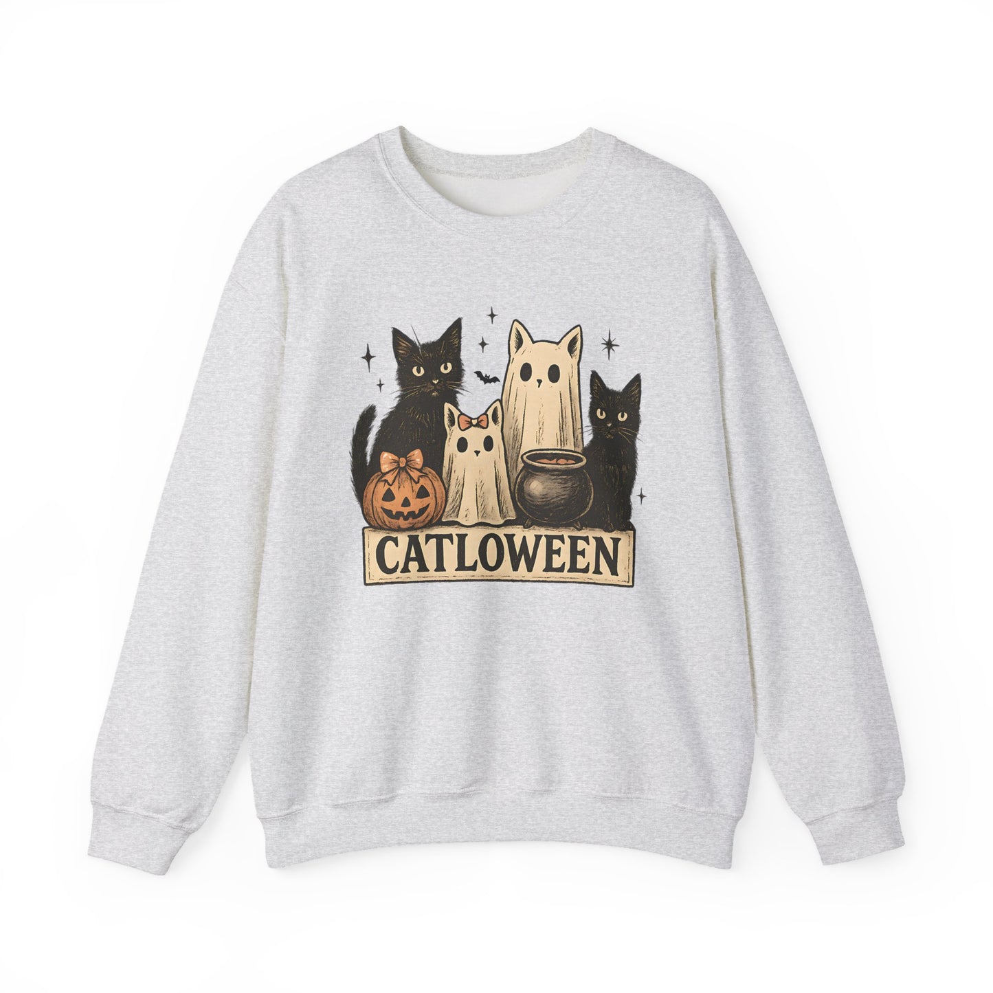 Catloween Halloween Crewneck Sweatshirt - Samberule