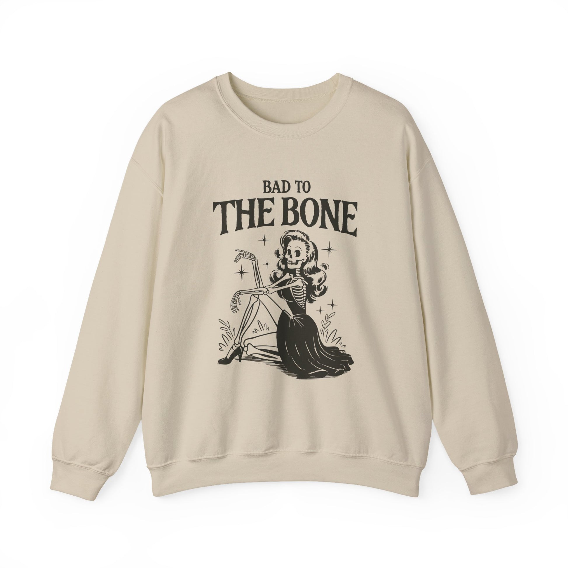 Bad to the Bone Halloween Crewneck Sweatshirt - Samberule
