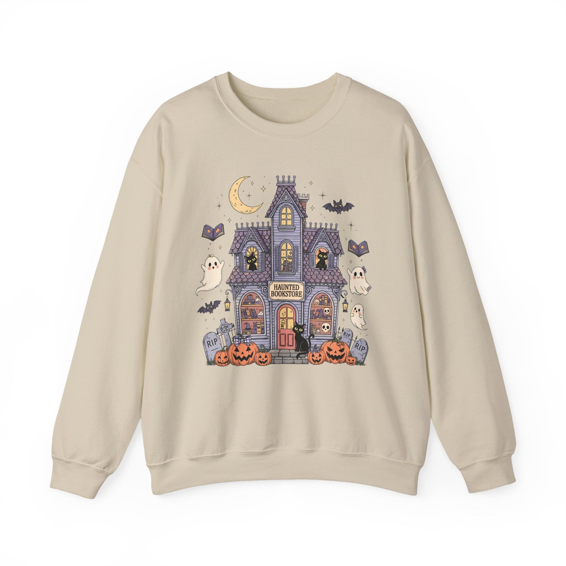 Haunted House Halloween Crewneck Sweatshirt - Samberule