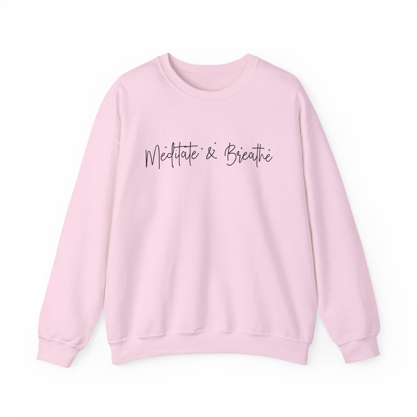 Meditate & Breathe Mental Health Crewneck Sweatshirt