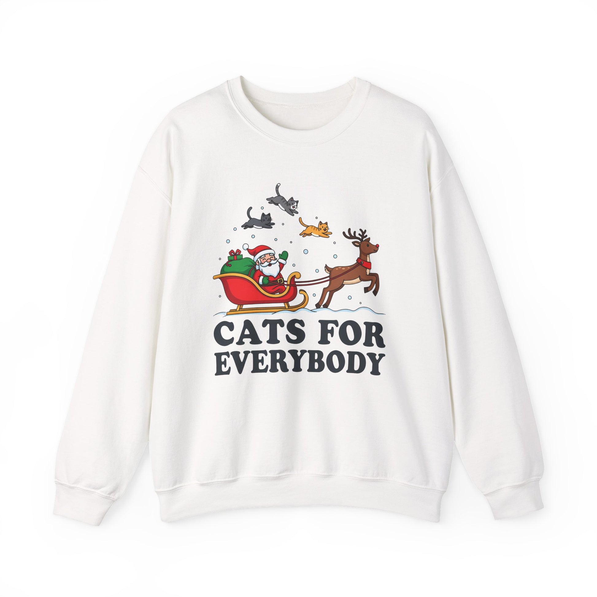 Cats For Everybody Christmas Crewneck Sweatshirt - Samberule