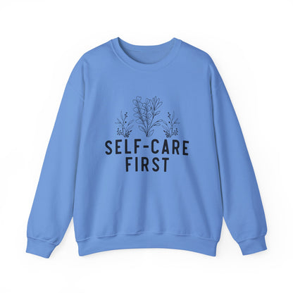 Self-Care First Mental Health Crewneck Sweatshirt
