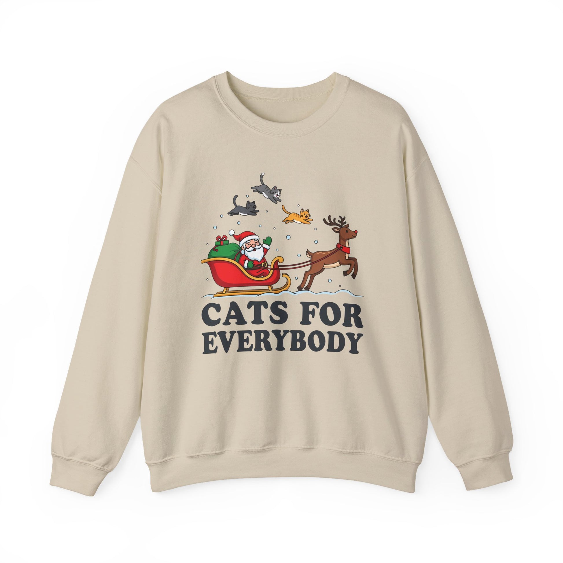 Cats For Everybody Christmas Crewneck Sweatshirt - Samberule