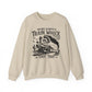 Train Wreck Graphic Halloween Crewneck Sweatshirt - Samberule