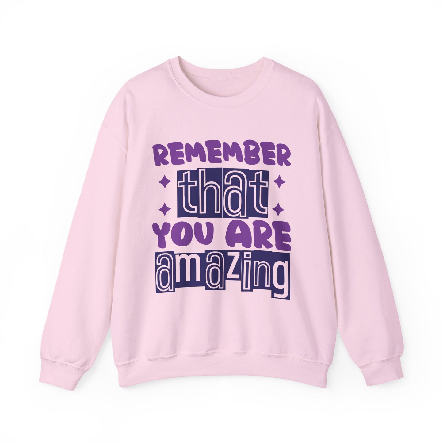 Remember You Are Amazing Mental Health Crewneck Sweatshirt