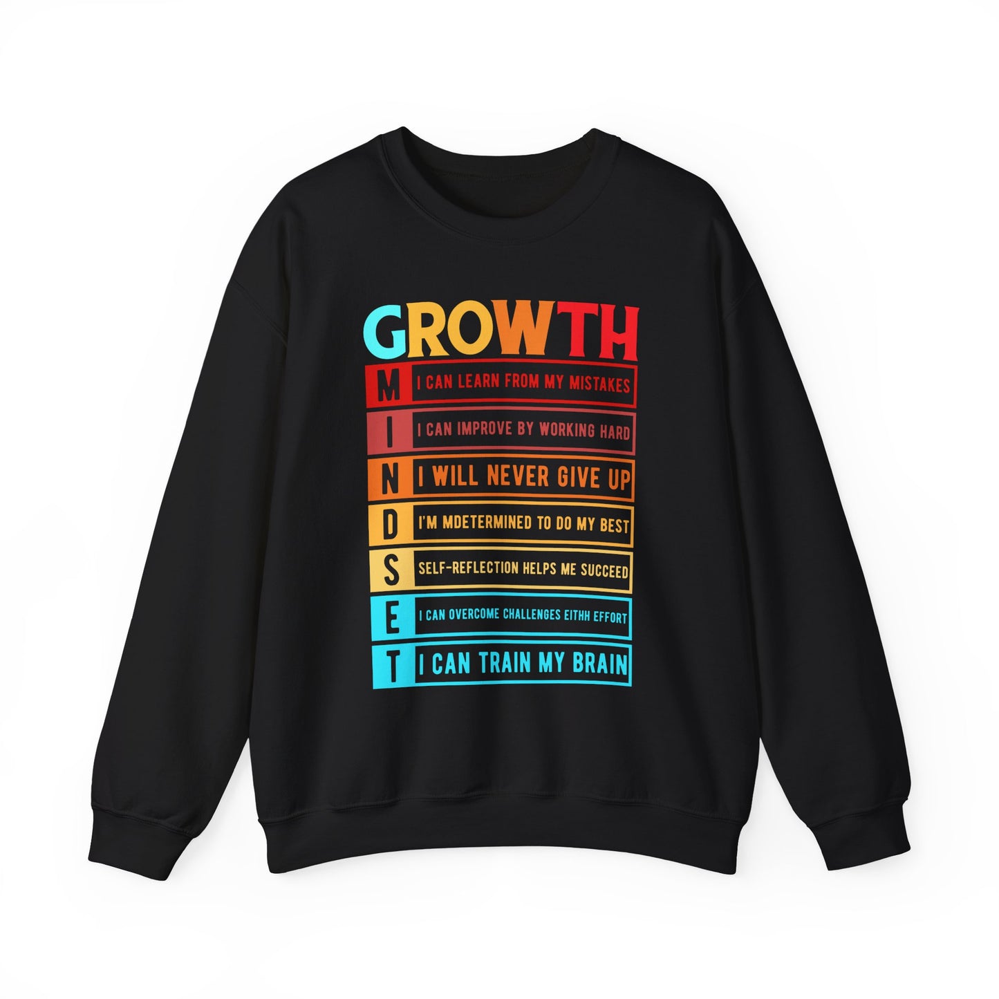Mindset Growth Motivational Crewneck Sweatshirt