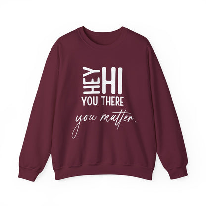 Positive Vibes You Matter Mental Health Crewneck Sweatshirt