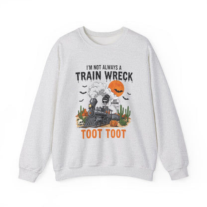 Train Wreck Halloween Crewneck Sweatshirt - Samberule