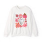 Ghost Floral Halloween Crewneck Sweatshirt - Samberule