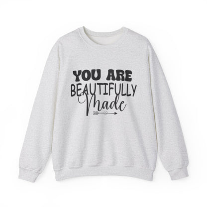You Are Beautifully Made Mental Health Crewneck Sweatshirt