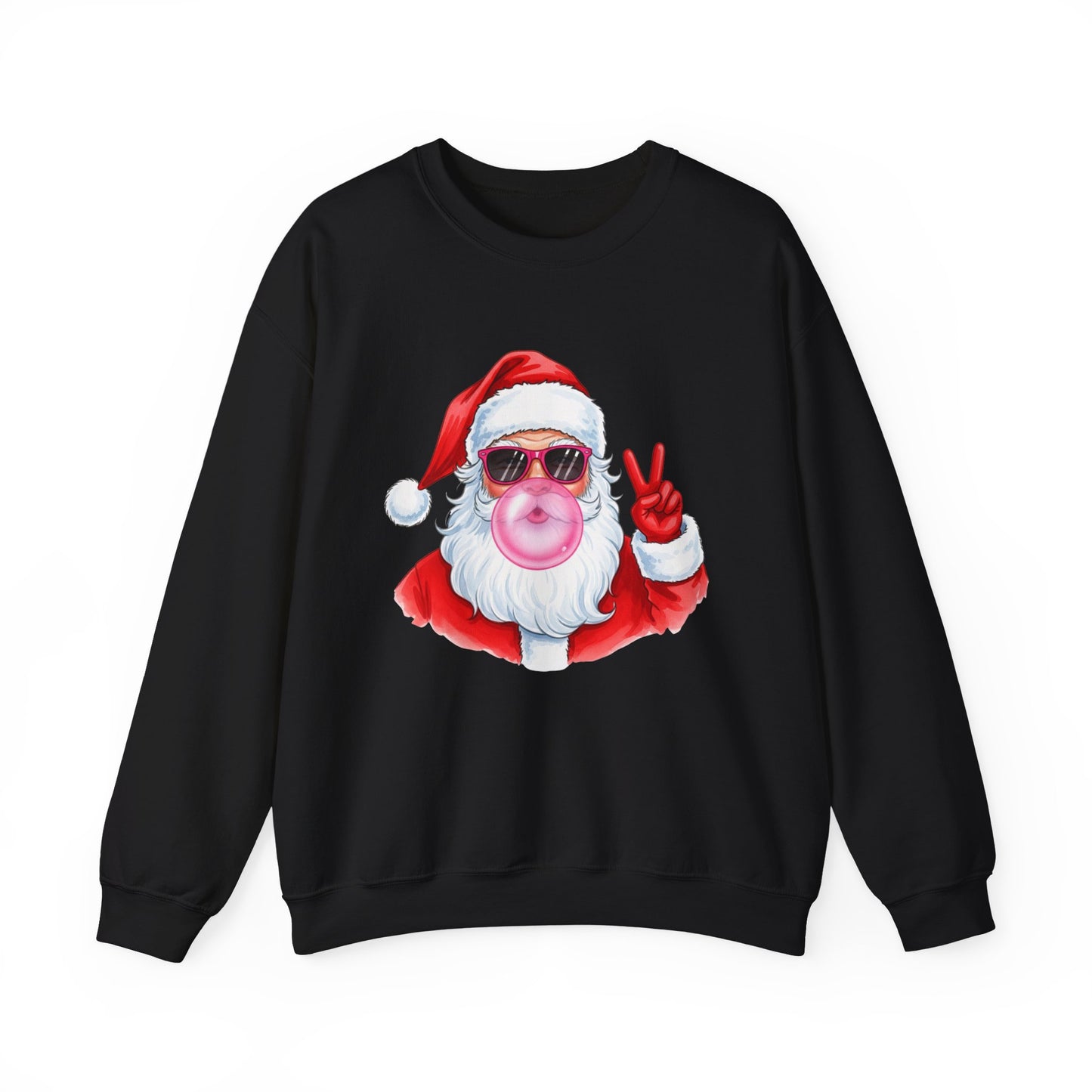 Santa Peace Christmas Crewneck Sweatshirt