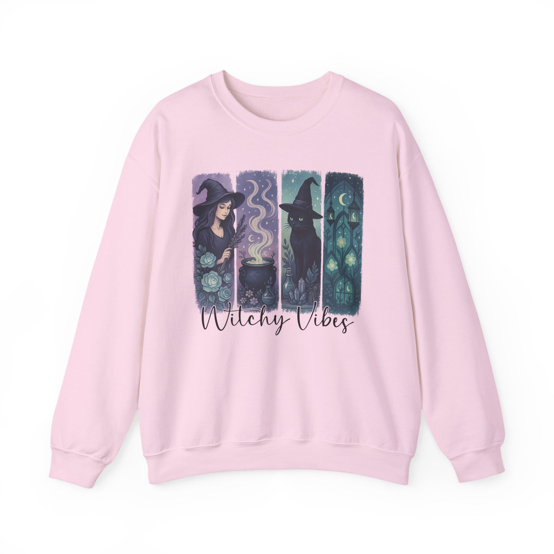 Witchy Vibes Halloween Crewneck Sweatshirt - Samberule
