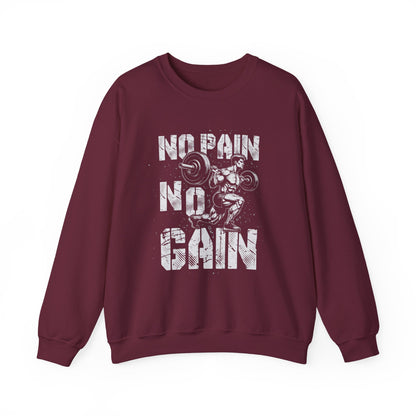 No Pain No Gain Gym Crewneck Sweatshirt