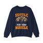 Hustle For That Muscle Gym Crewneck Sweatshirt