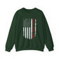 "Faith Over Fear American Flag' Faith Crewneck Sweatshirt