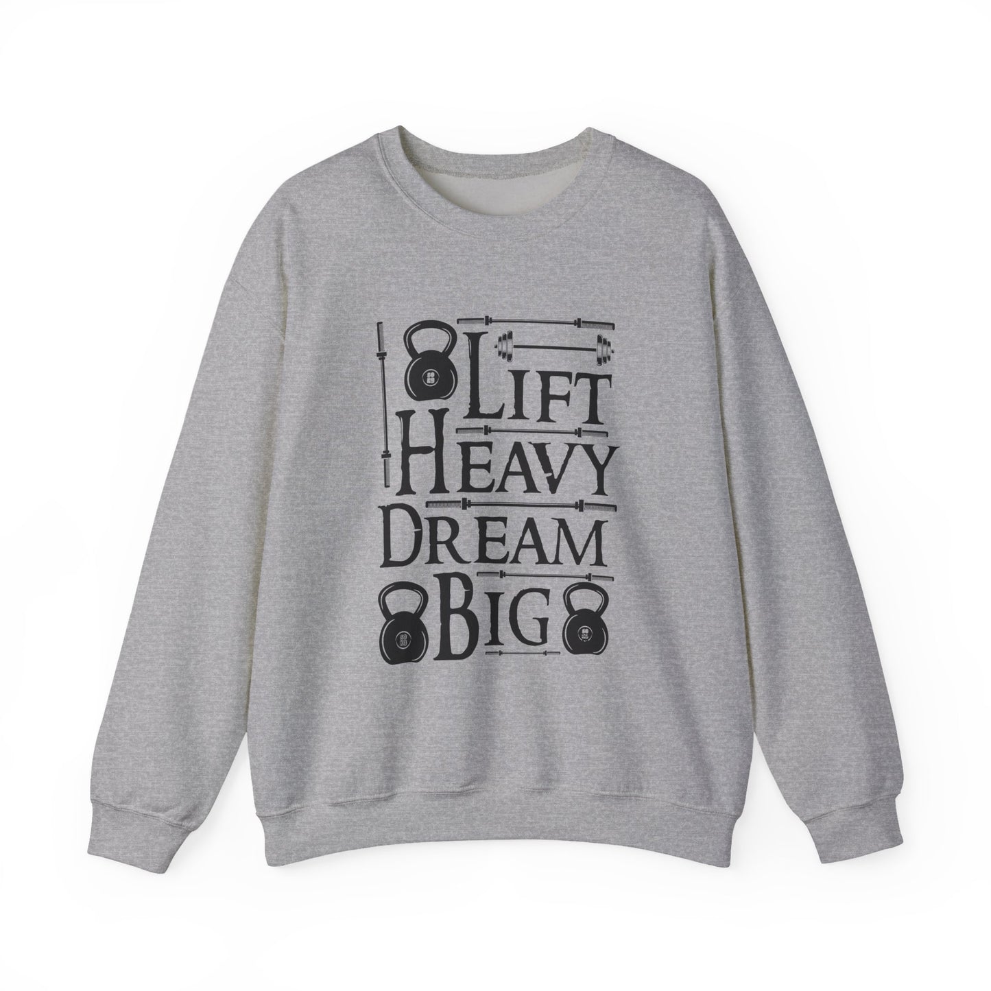 Lift Heavy Dream Big Gym Crewneck Sweatshirt