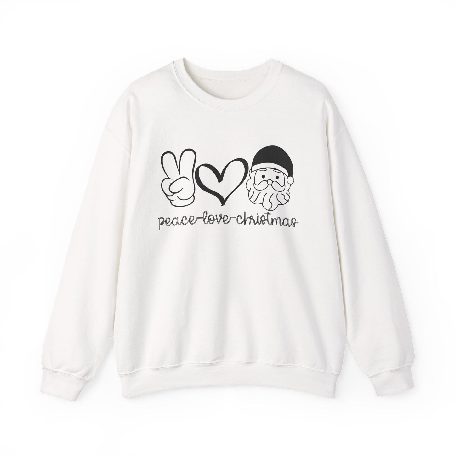 Peace Love Christmas Crewneck Sweatshirt