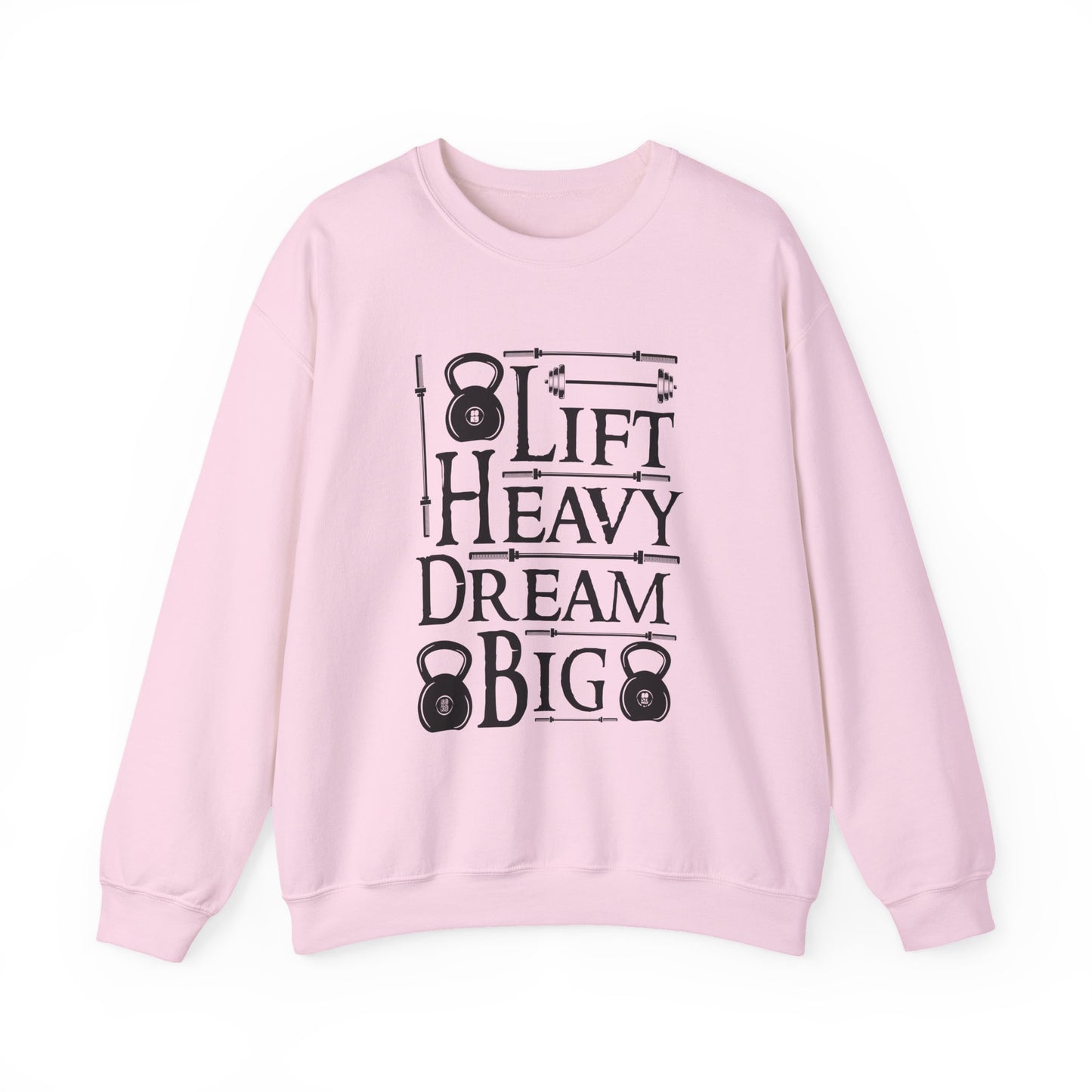 Lift Heavy Dream Big Gym Crewneck Sweatshirt