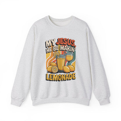 Cheerful Jesus Lemonade Faith Crewneck Sweatshirt