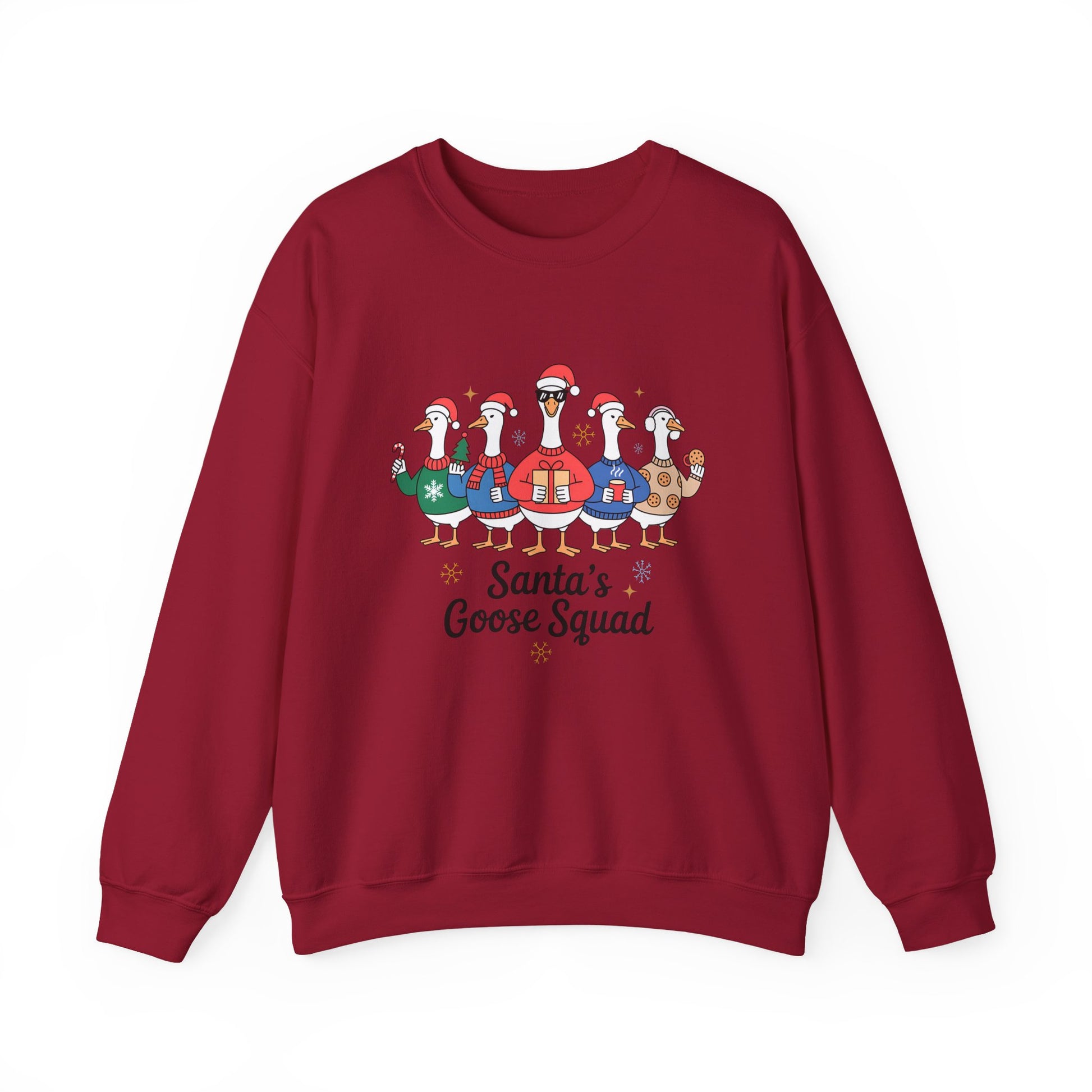 Santa's Goose Squad Christmas Crewneck Sweatshirt - Samberule
