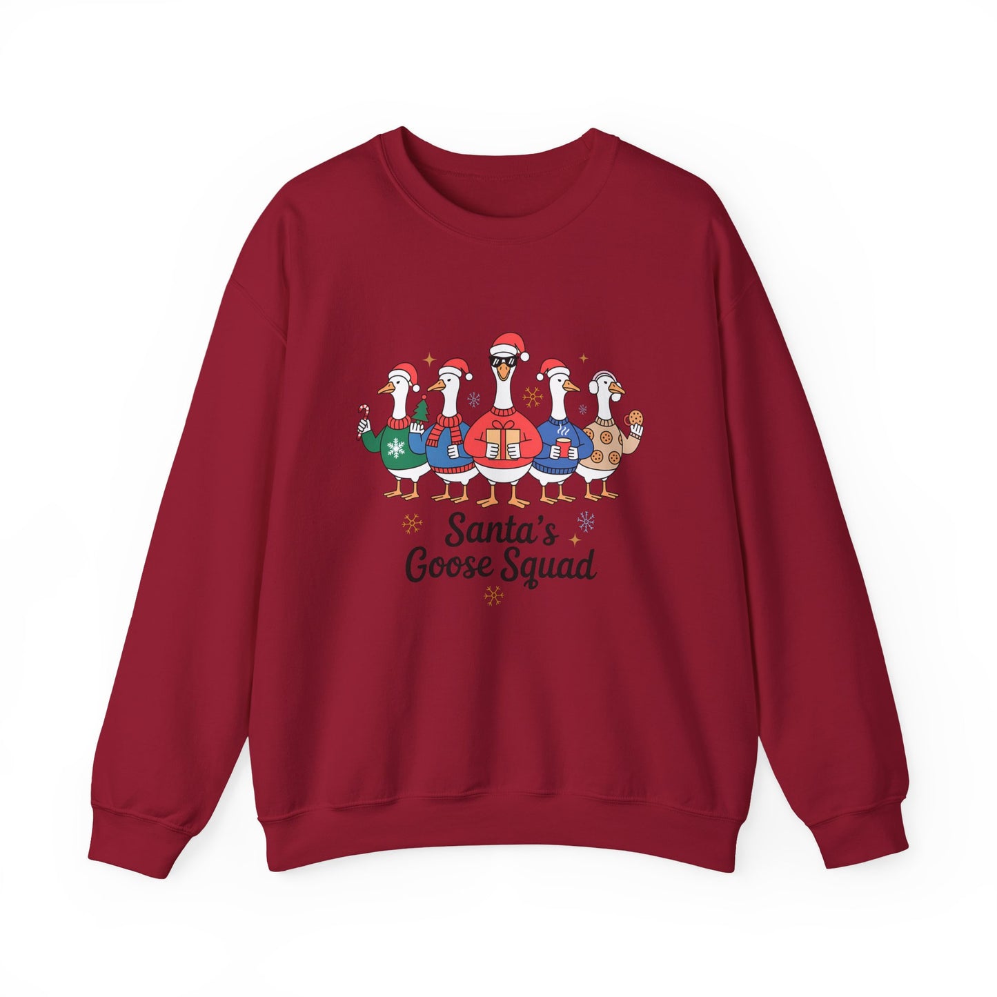 Santa's Goose Squad Christmas Crewneck Sweatshirt - Samberule