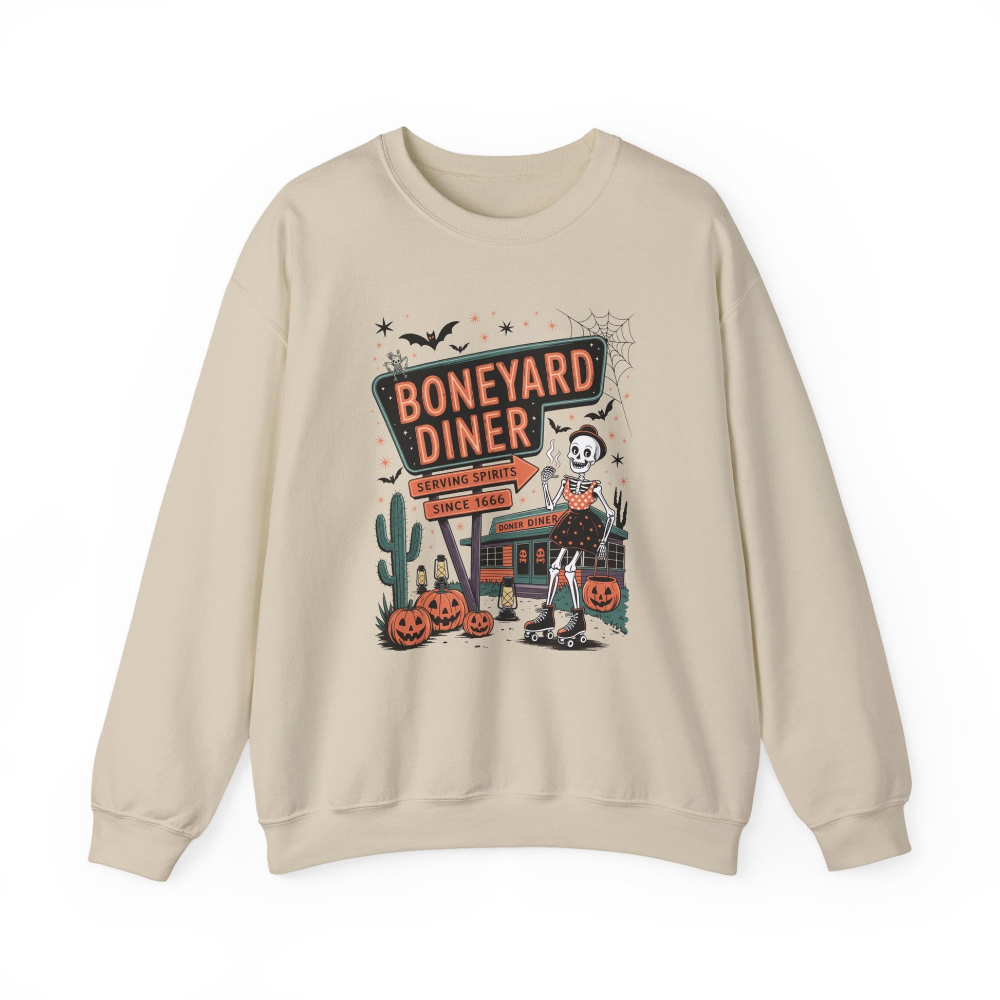 Boneyard Diner Halloween Crewneck Sweatshirt - Samberule