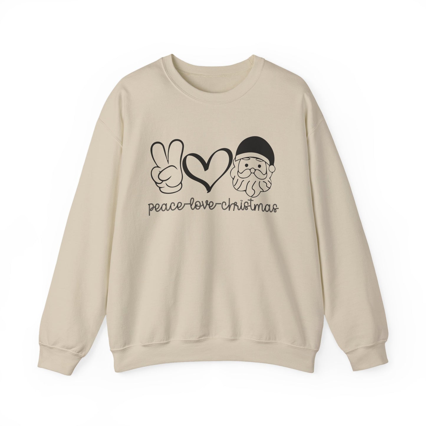 Peace Love Christmas Crewneck Sweatshirt