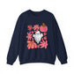 Ghost Floral Halloween Crewneck Sweatshirt - Samberule
