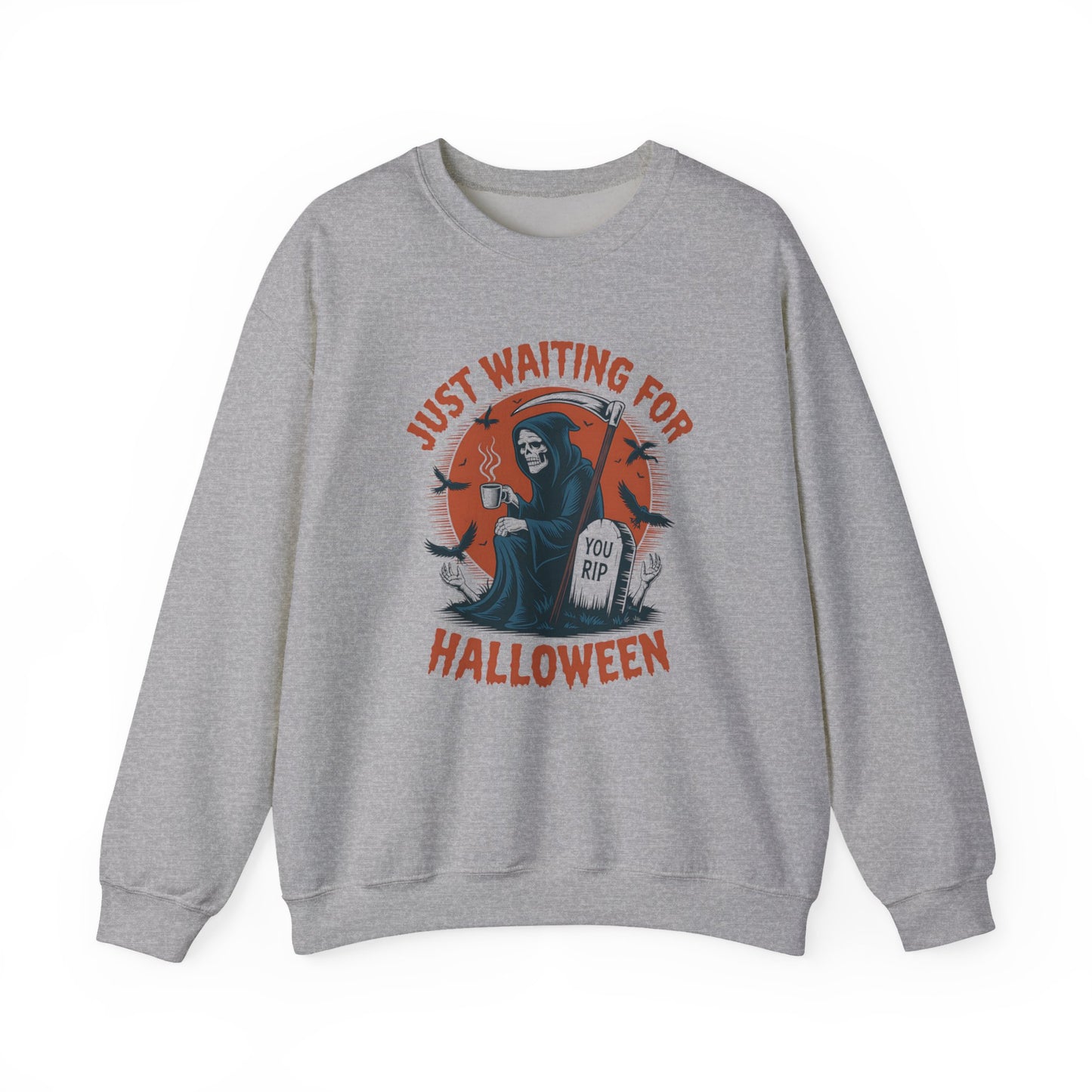 Just Waiting for Halloween Crewneck Sweatshirt - Samberule