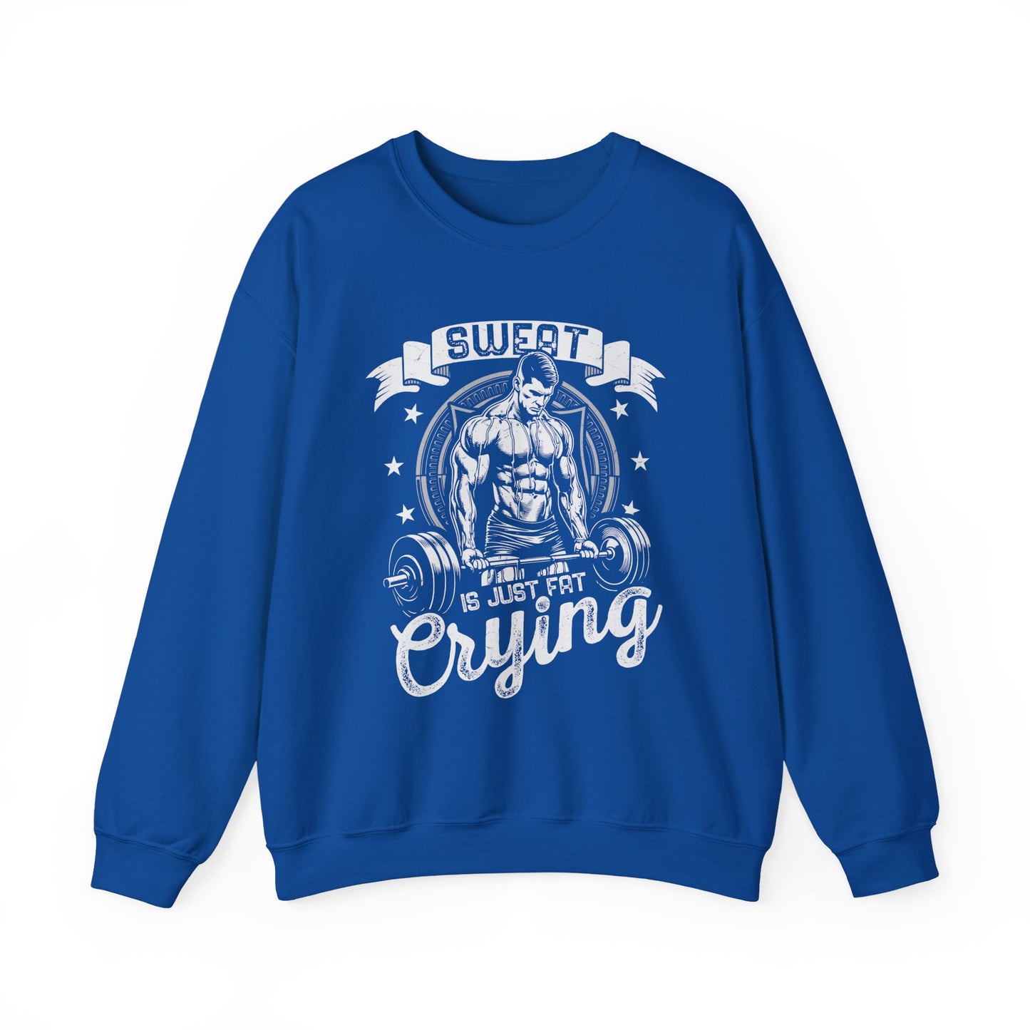 Sweet Is Fat Crying Gym Crewneck Sweatshirt