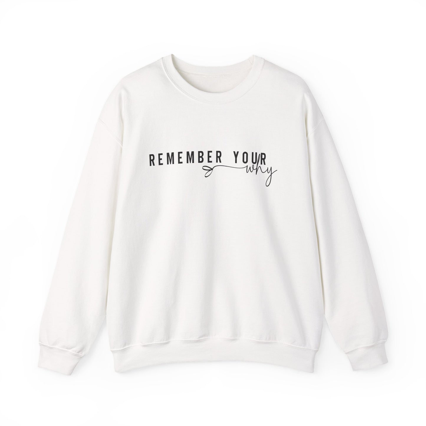 Remember Your Why Motivational Crewneck Sweatshirt