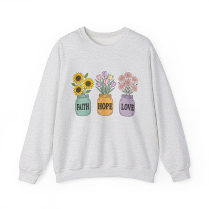 'Faith Hope Love' Mental Health Crewneck Sweatshirt