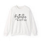 Breathe & Let Go Mental Health Crewneck Sweatshirt