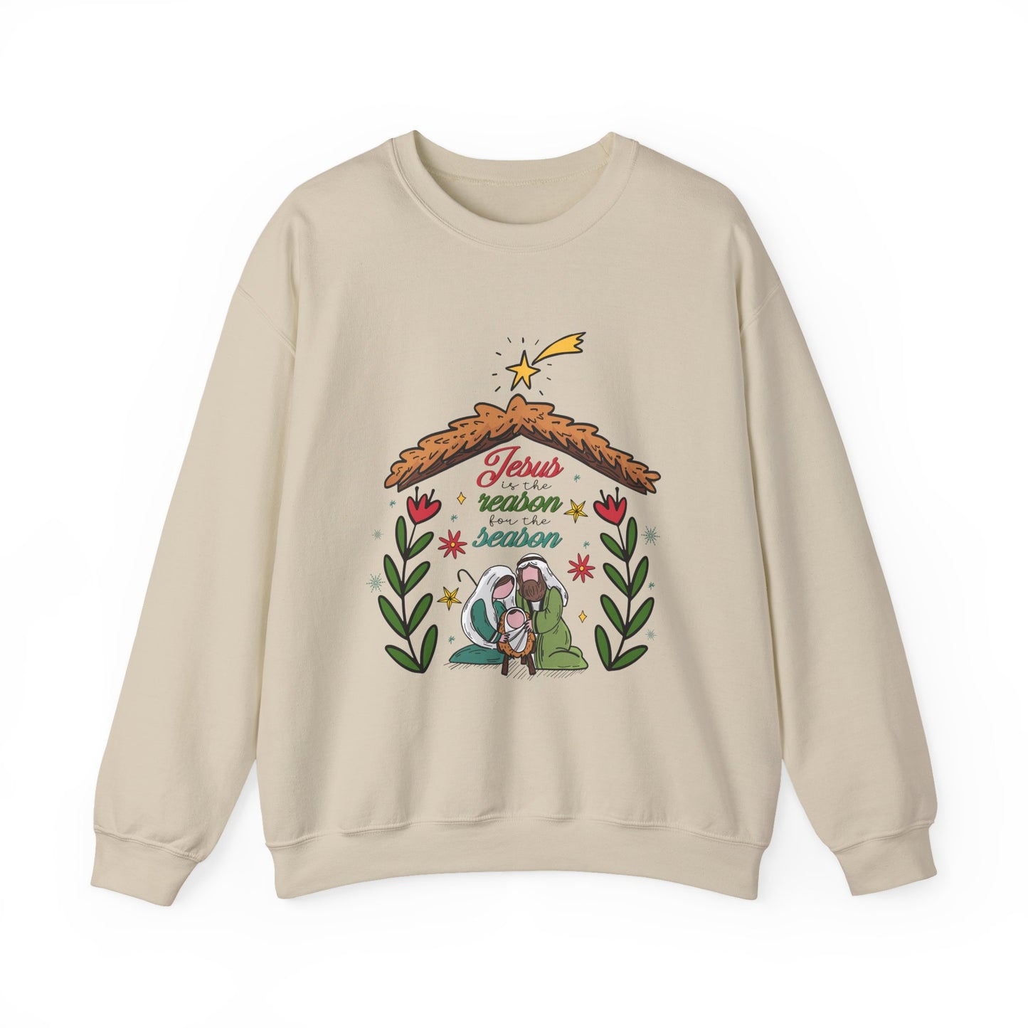 Jesus Is The Reason For The Season Christmas Crewneck Sweatshirt